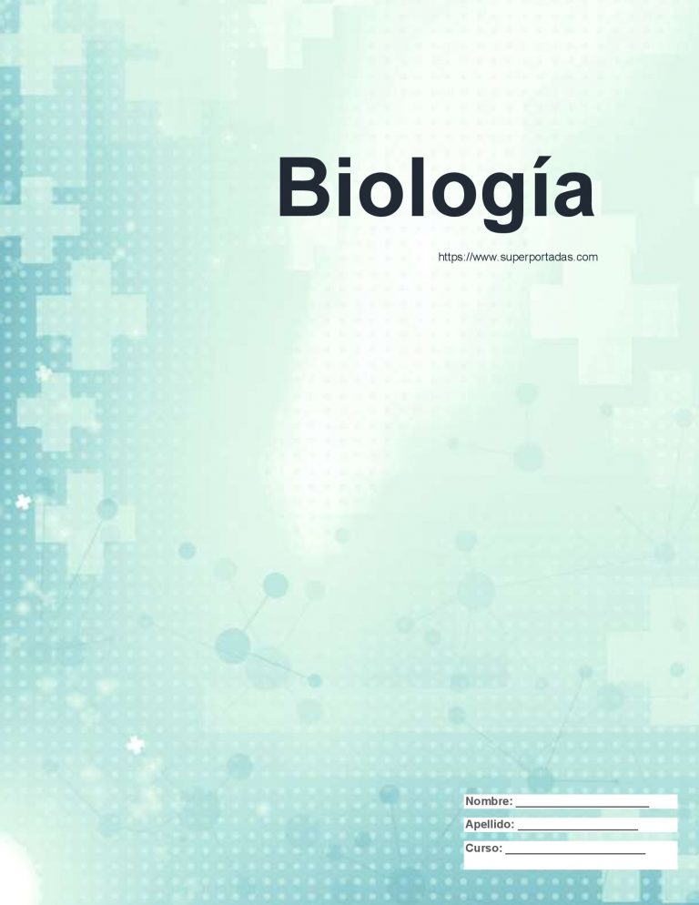 Portadas de biología 2023 Listas para imprimir PDF Descargar 100