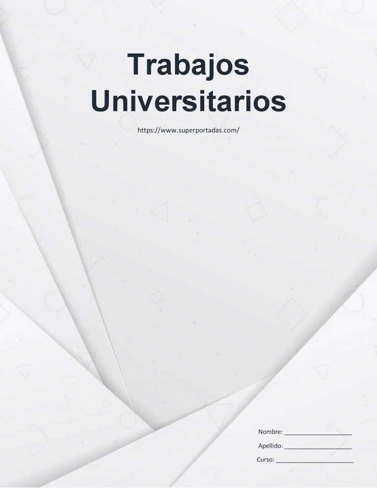 Portadas Para Trabajos Universitarios Portadas Universitarias