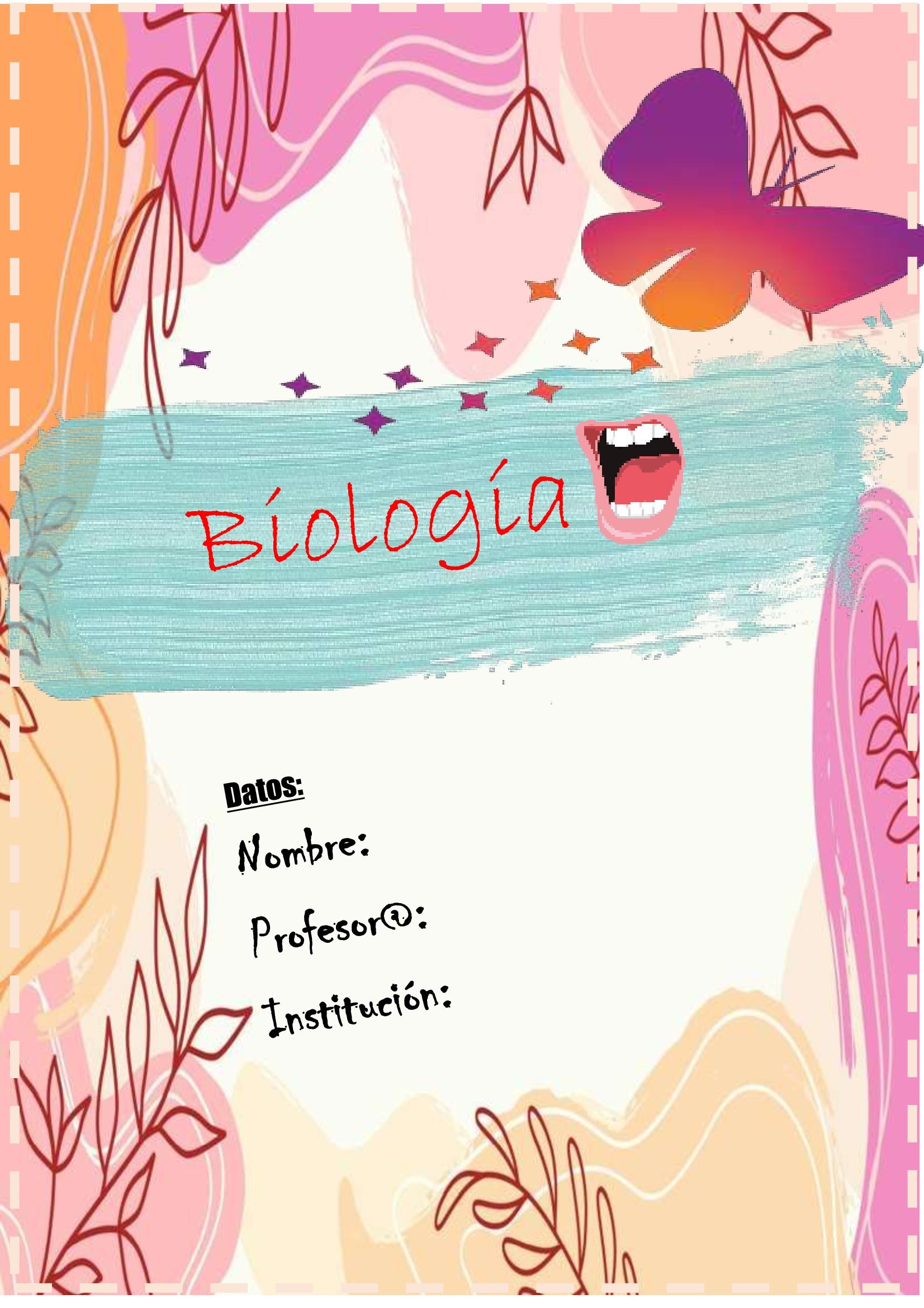 Portada biologia - aesthetic