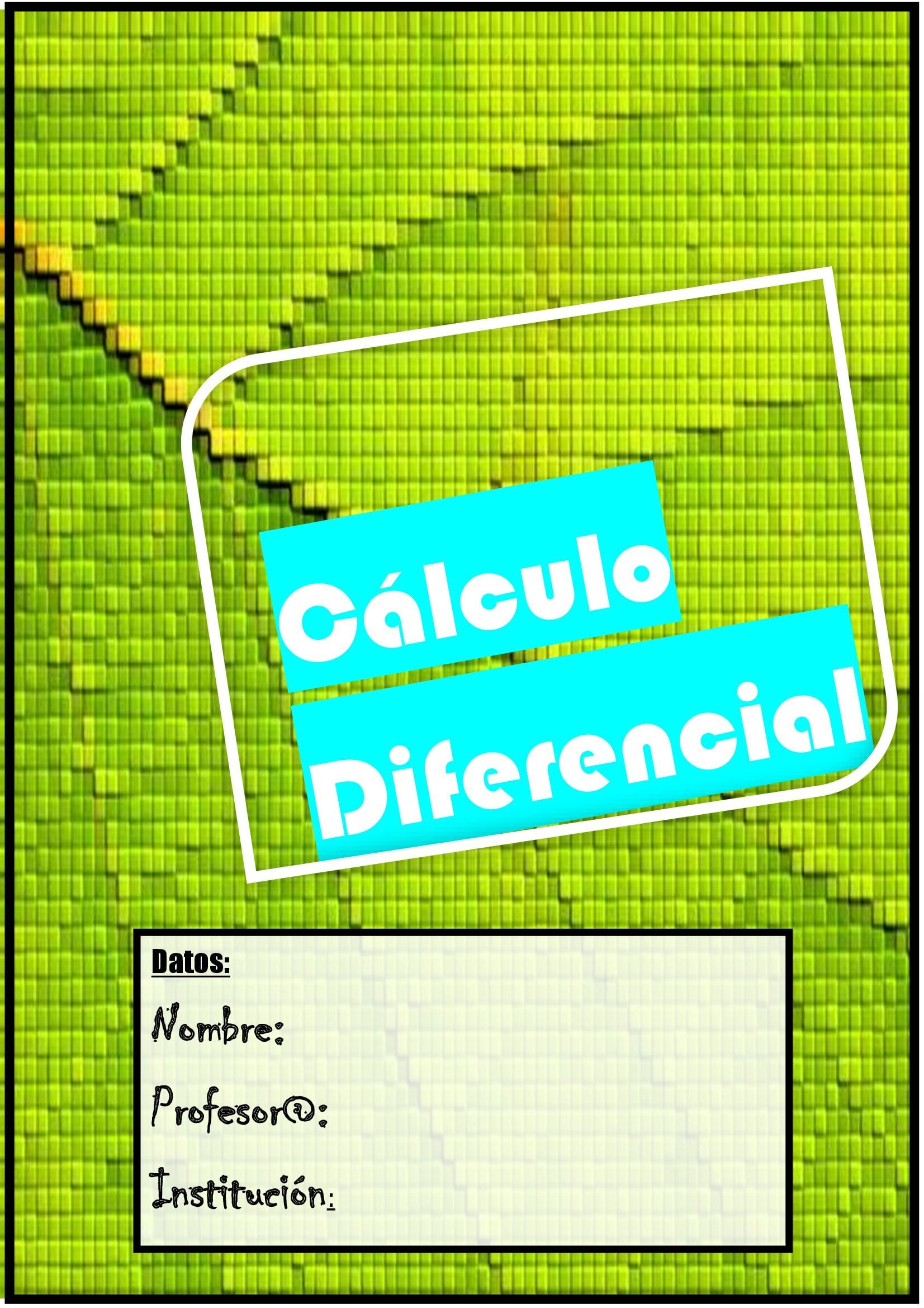 Portada diferencial - calculo